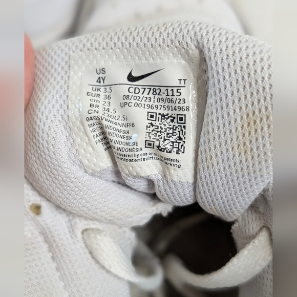 Nike- Court Borough Mid 2 Sneaker White & Blue, Kids' 4Y - Picture 7 of 11